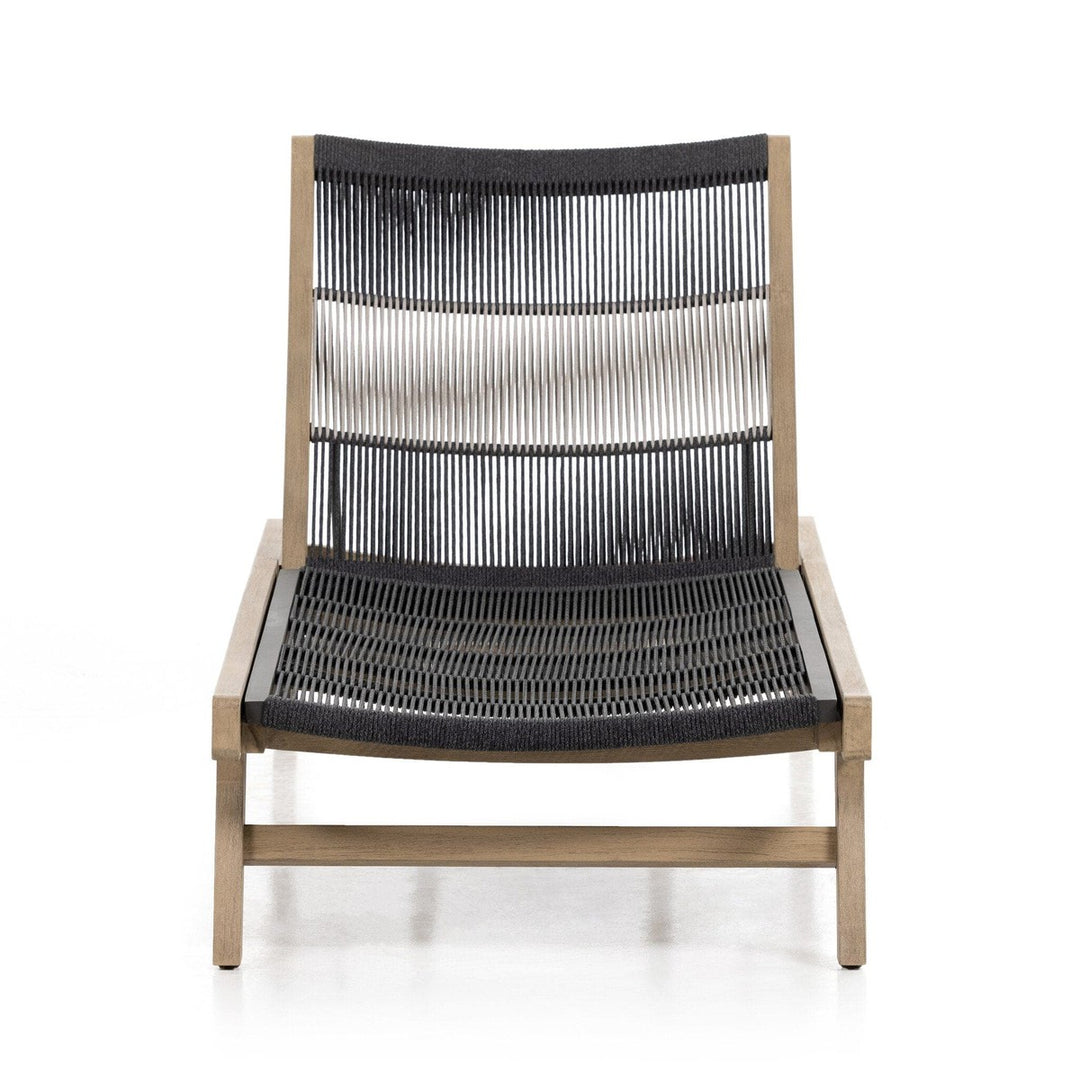 Justin Outdoor Chaise - Dark Grey Rope