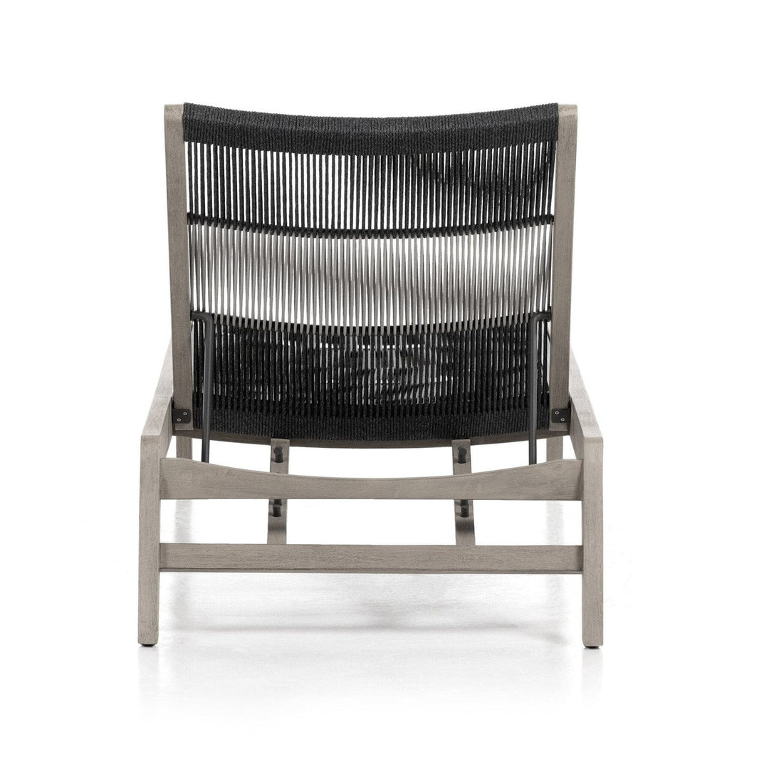 Justin Outdoor Chaise - Dark Grey Rope