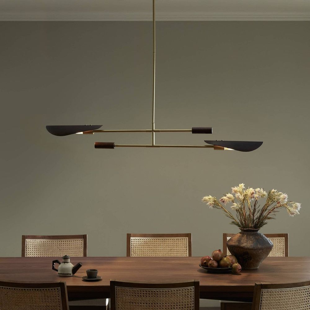 Pendants Ashen Double Pendant - Dark Brown Leather