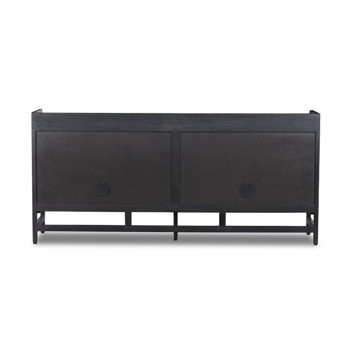 Harmony Sideboard - Black Wash Mango W/ Black Cane - 72"