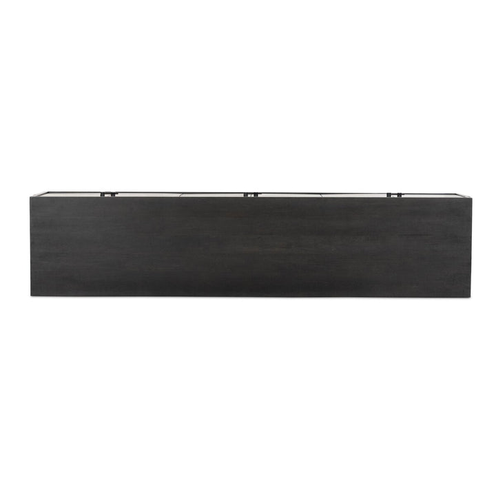 Dane Media Console - Worn Black Parawood