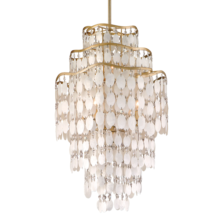 Dolce Chandelier - Champagne Leaf 7 Lights