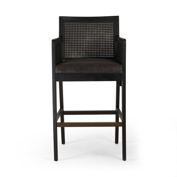 Antonia Cane Bar + Counter Stool-Four Hands-FH-109035-005-Bar StoolsSavile Flax-Counter-Brushed Ebony-13-France and Son