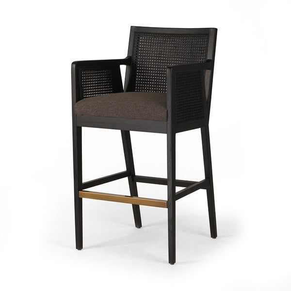 Antonia Cane Bar + Counter Stool-Four Hands-FH-109035-020-Bar StoolsBrushed Ebony-Bar-Savile Charcoal-15-France and Son