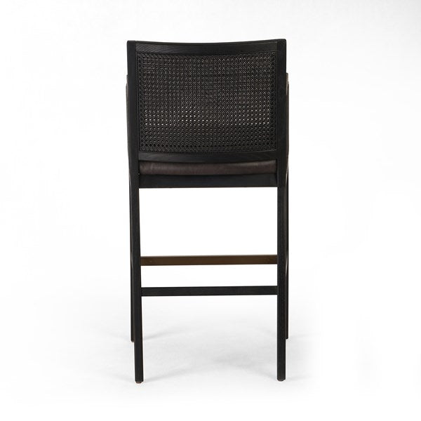 Antonia Cane Bar + Counter Stool-Four Hands-FH-109035-005-Bar StoolsSavile Flax-Counter-Brushed Ebony-22-France and Son