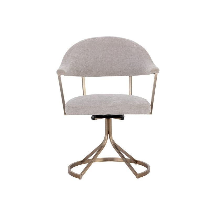 Bexley Swivel Dining Chair-Sunpan-SUNPAN-109048-Dining ChairsDanny Light Grey-2-France and Son