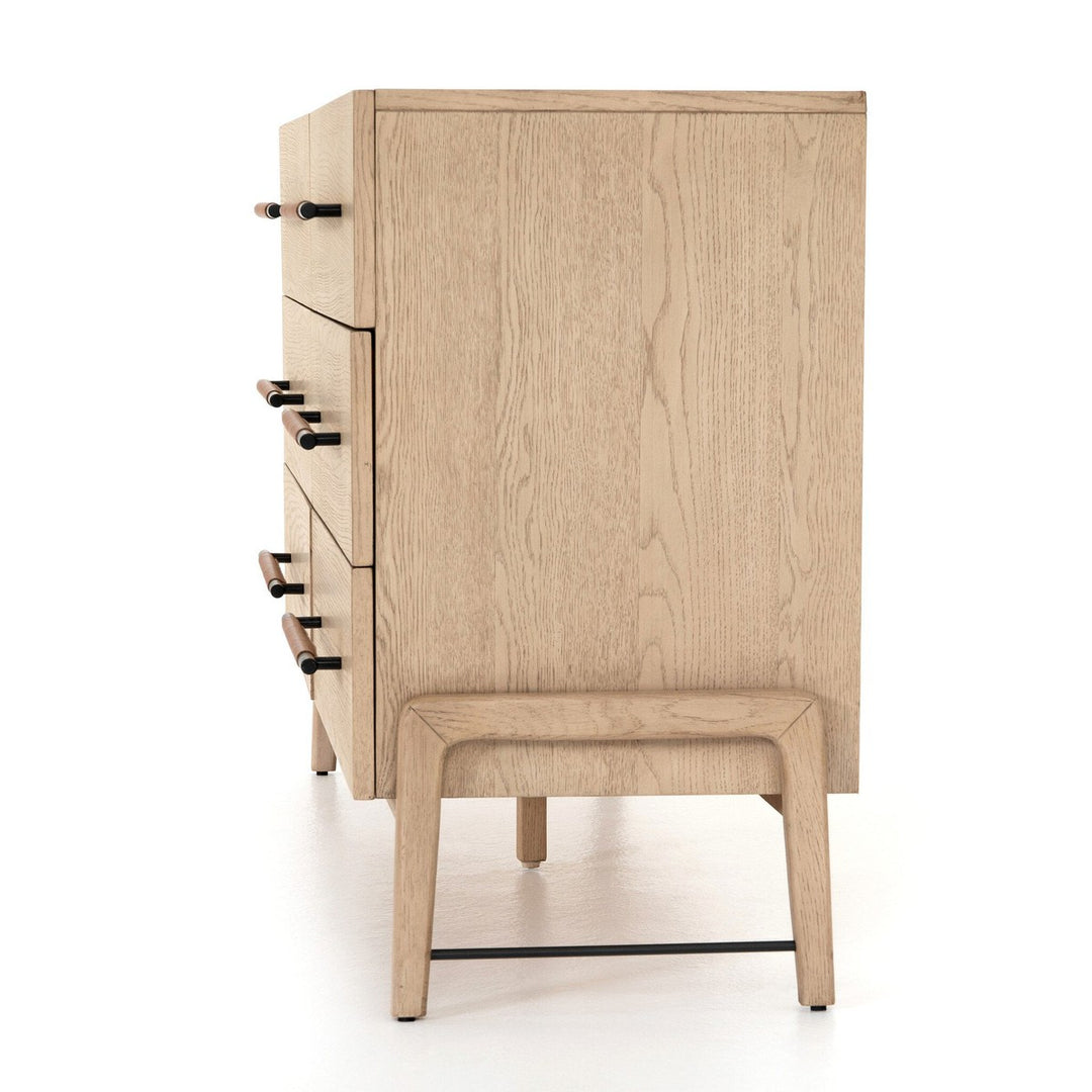 Rosewood 6 Drawer Dresser - Yucca Oak