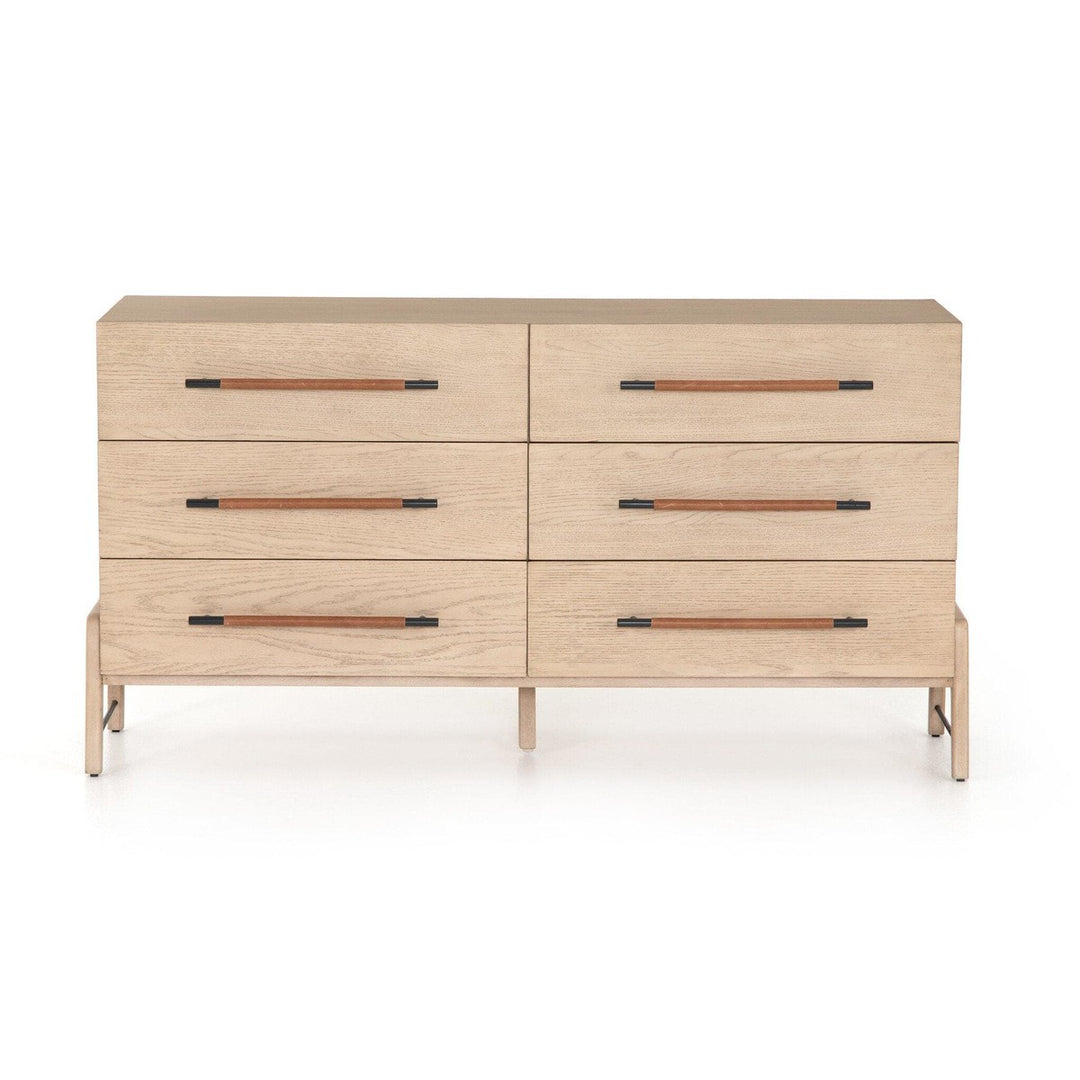 Rosewood 6 Drawer Dresser - Yucca Oak