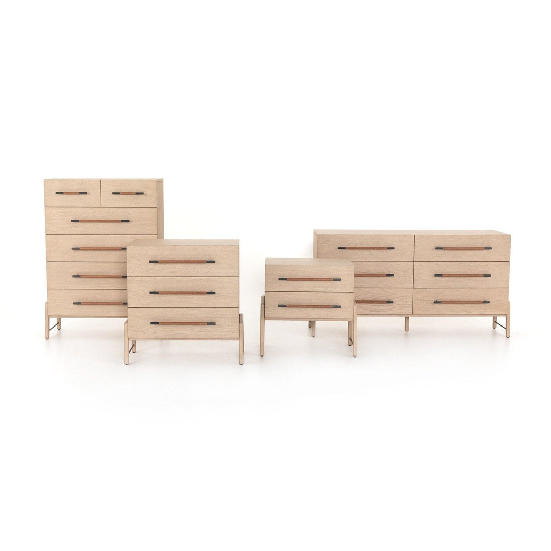 Rosewood 6 Drawer Dresser - Yucca Oak