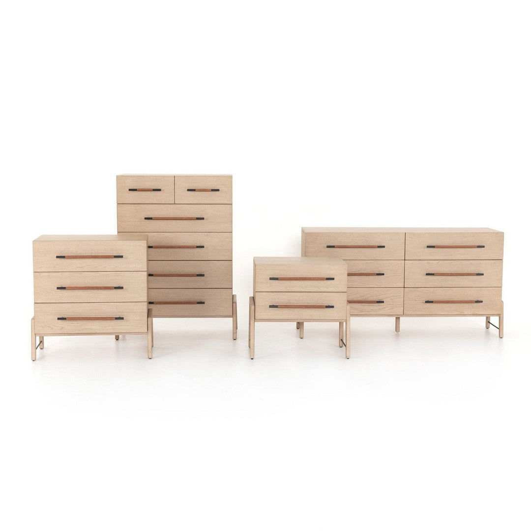 Rosewood 6 Drawer Dresser - Yucca Oak