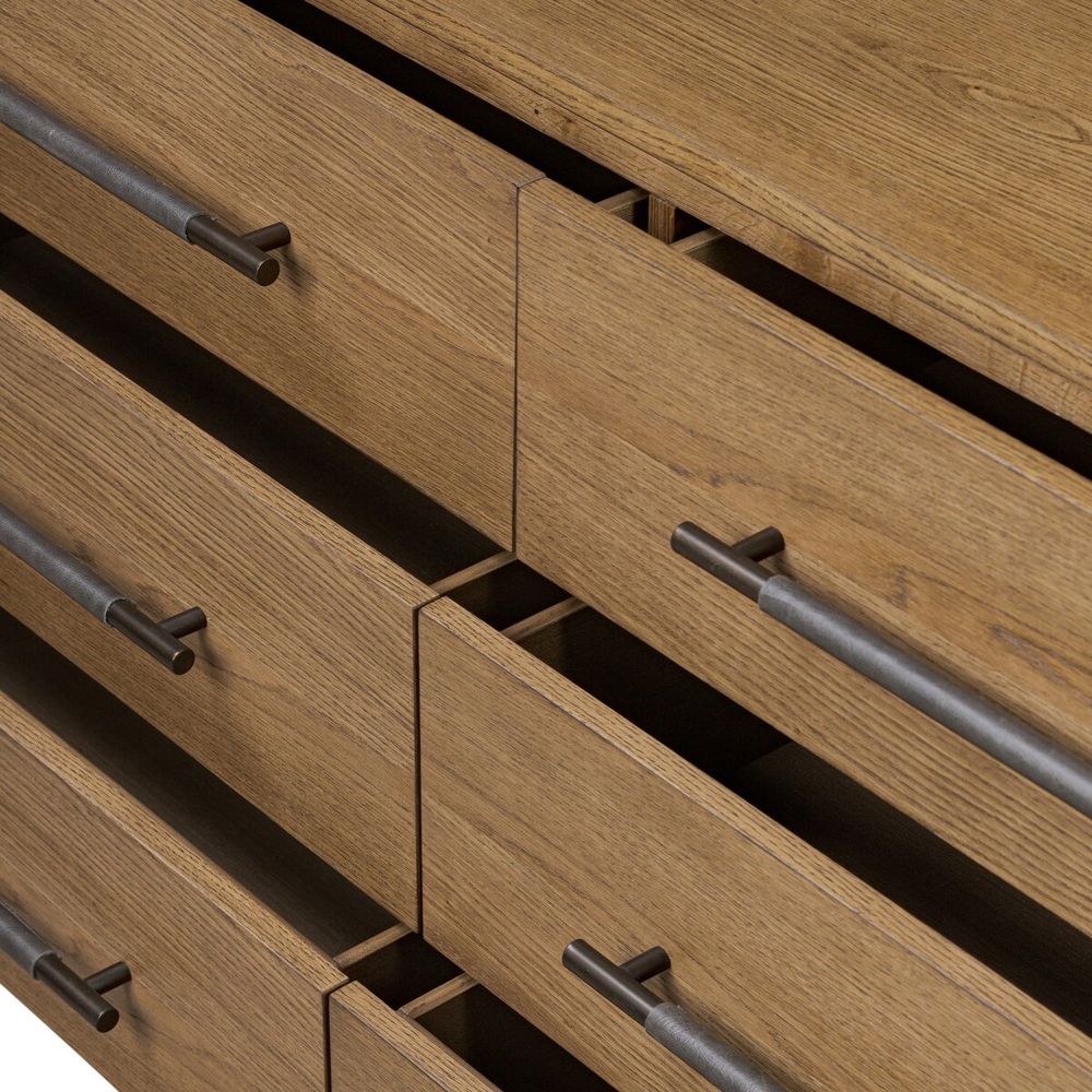 Rosewood 6 Drawer Dresser