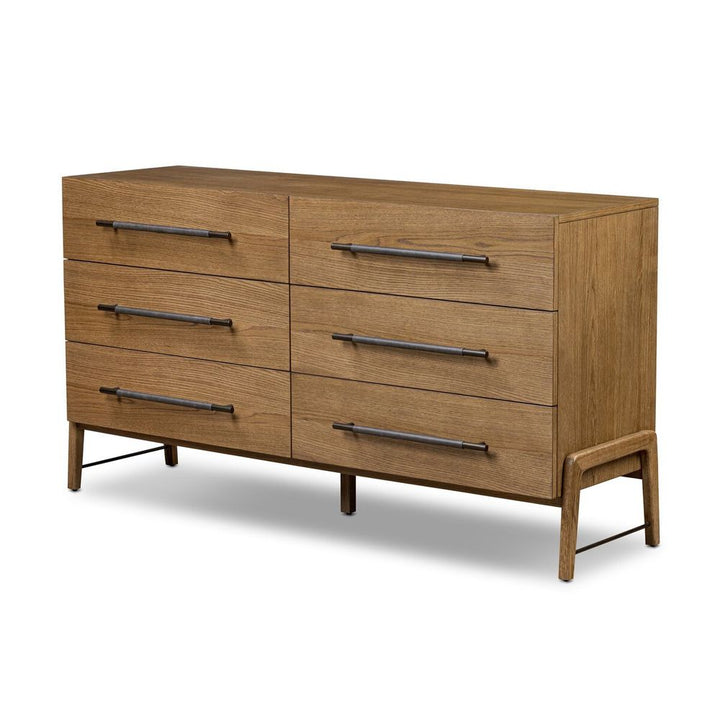 Rosewood 6 Drawer Dresser