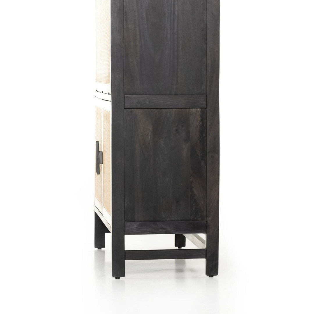 Celeste Bar Cabinet - Black Wash Mango