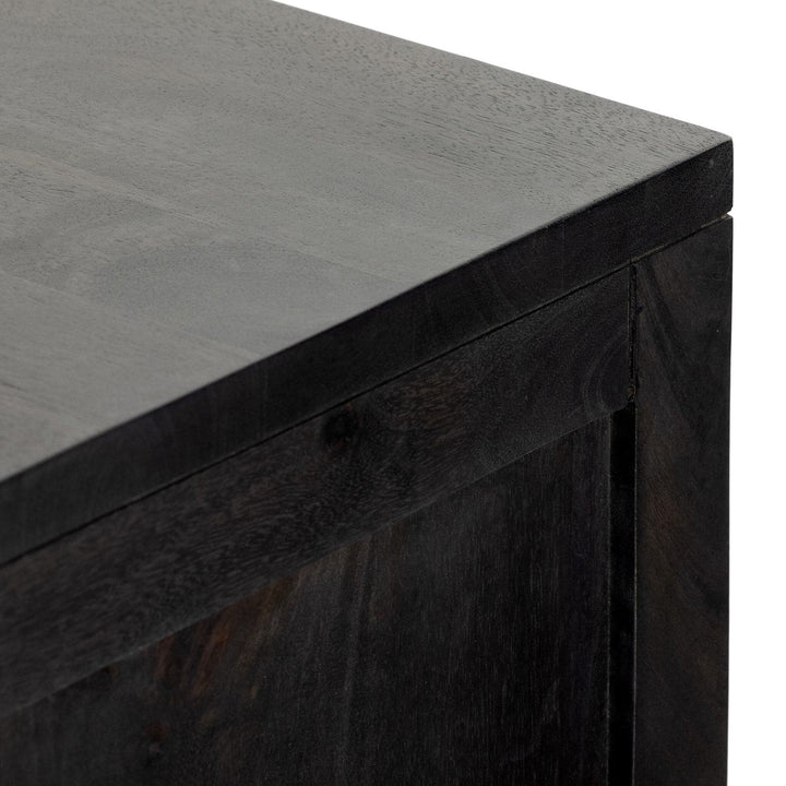 Celeste Bar Cabinet - Black Wash Mango