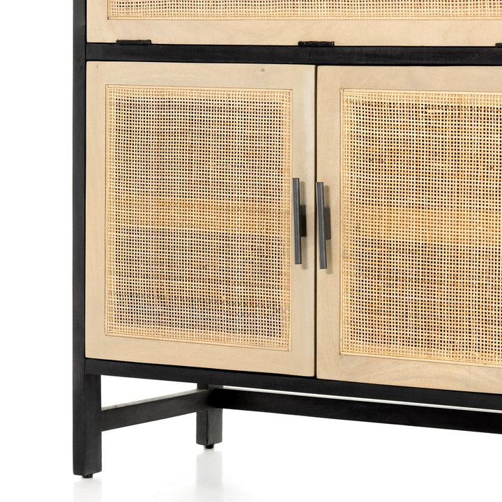 Celeste Bar Cabinet - Black Wash Mango