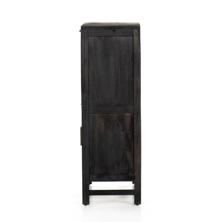 Celeste Bar Cabinet - Black Wash Mango