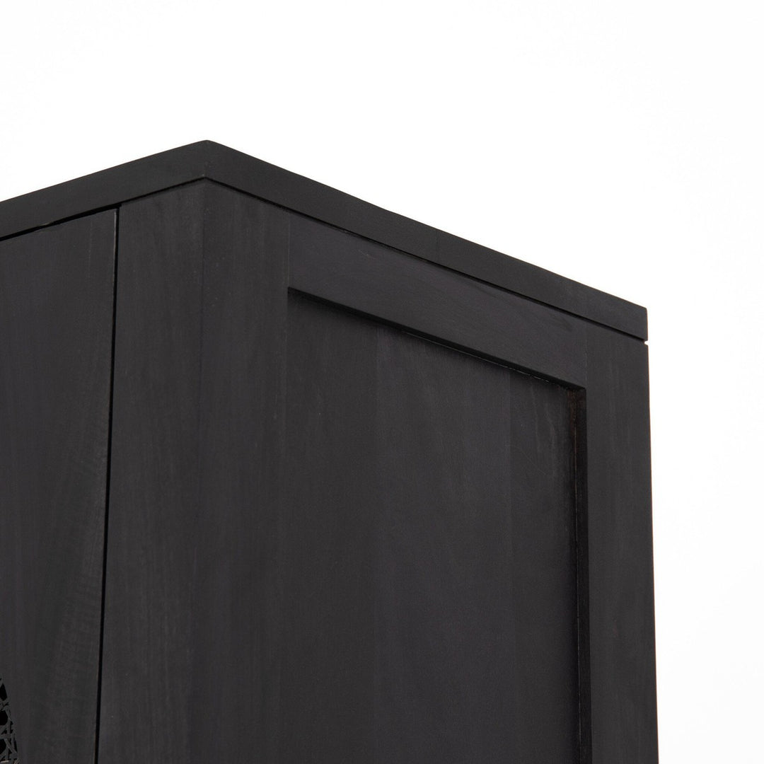 Tessa Cabinet - Black Wash Mango