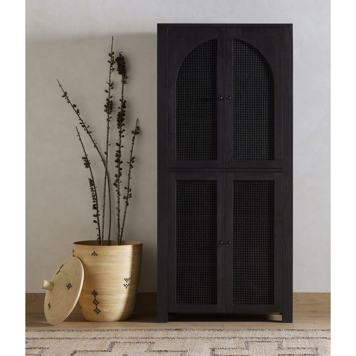 Tessa Cabinet - Black Wash Mango