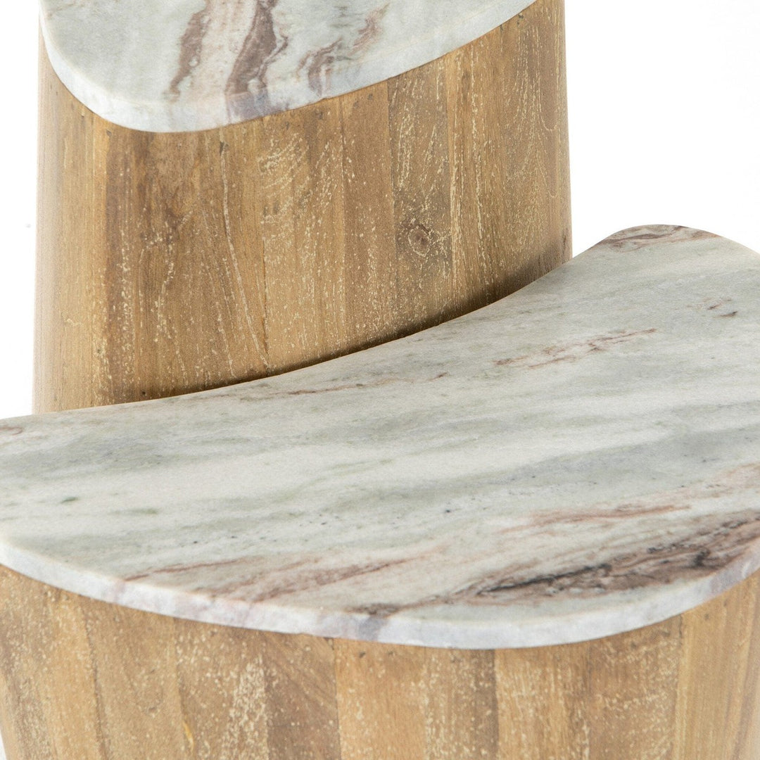 Maya Nesting End Table - Stormy Taupe