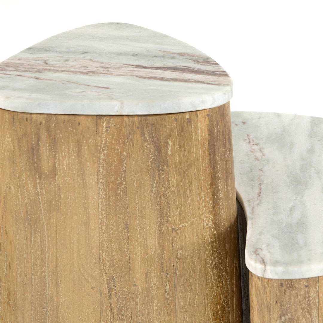 Maya Nesting End Table - Stormy Taupe