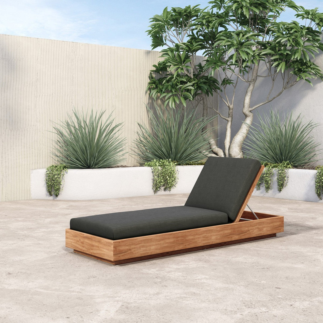 Kiana Outdoor Chaise Lounge - Venao Charcoal