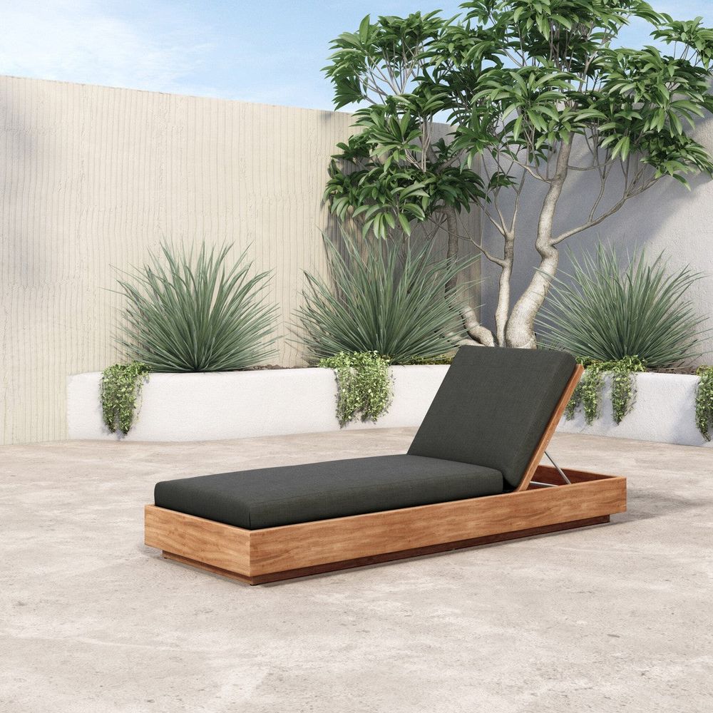 Outdoor Chaise & Sun Loungers Kiana Outdoor Chaise Lounge - Venao Charcoal