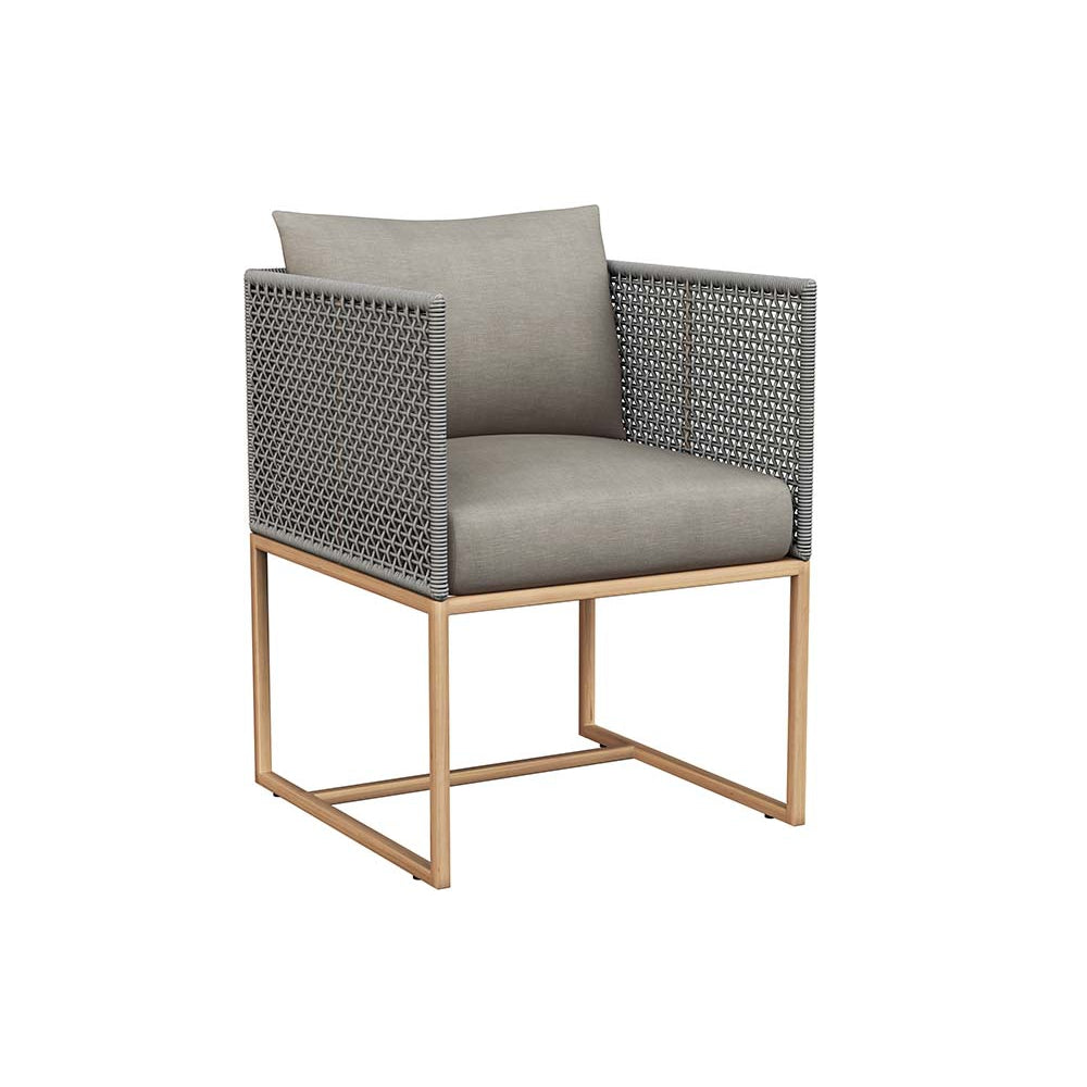 Crete Dining Armchair-Sunpan-SUNPAN-109491-Dining ChairsNatural / Palazzo Taupe 163-5-France and Son