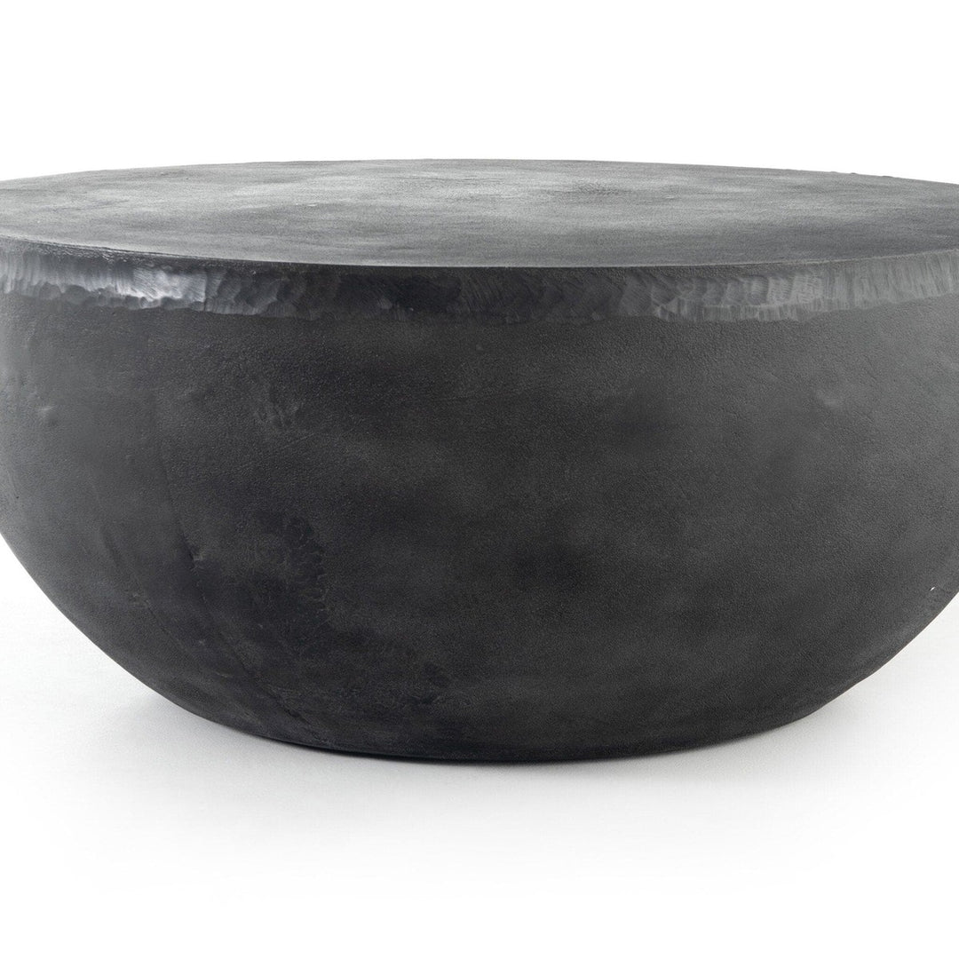 Basilia Outdoor Round Coffee Table - Aged Grey