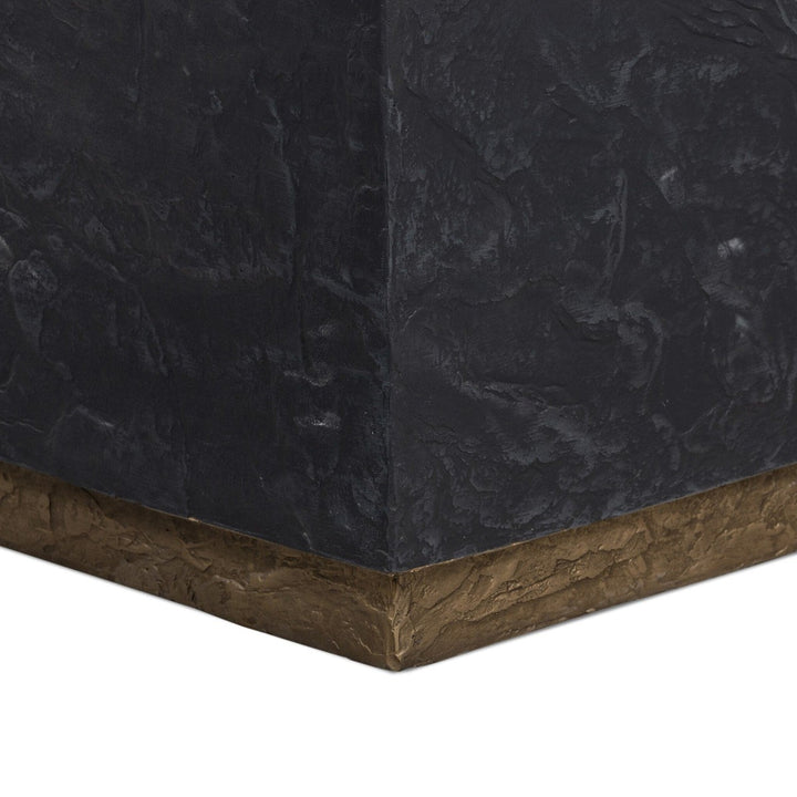 Ellis Planter - Slate Brass Concrete