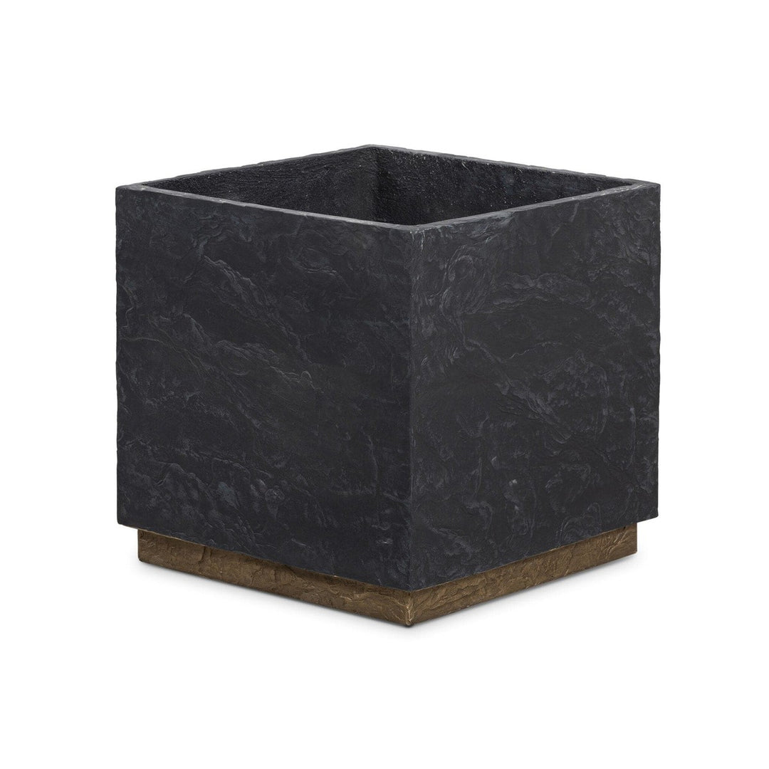 Ellis Planter - Slate Brass Concrete