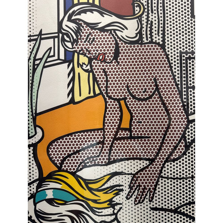Wall Art Lichtenstein Serigraph - Woman Giving Massage