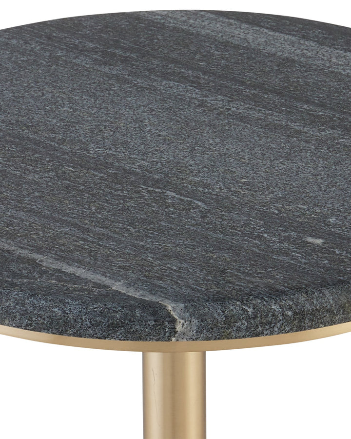 Side Tables Miles Black Marble Accent Table