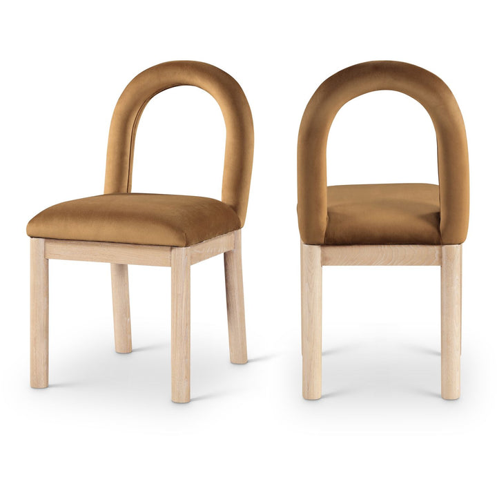 Conrad Saddle Velvet Upholstered Dining Chair