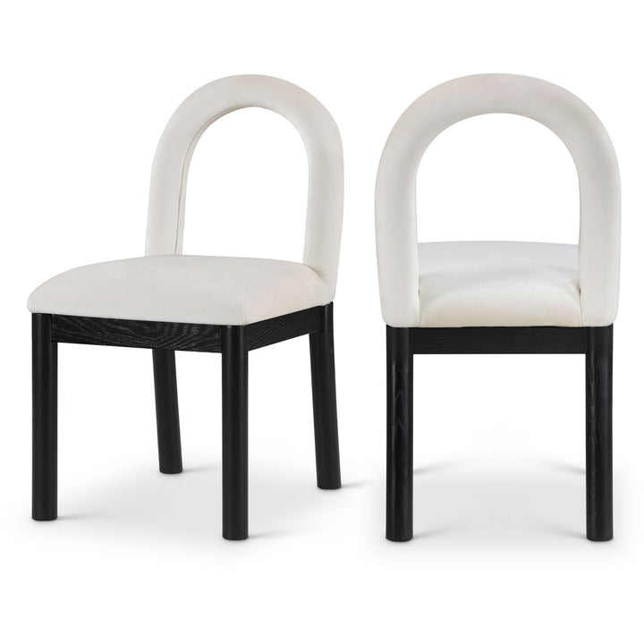 Conrad Cream Velvet Upholstered Dining Chair