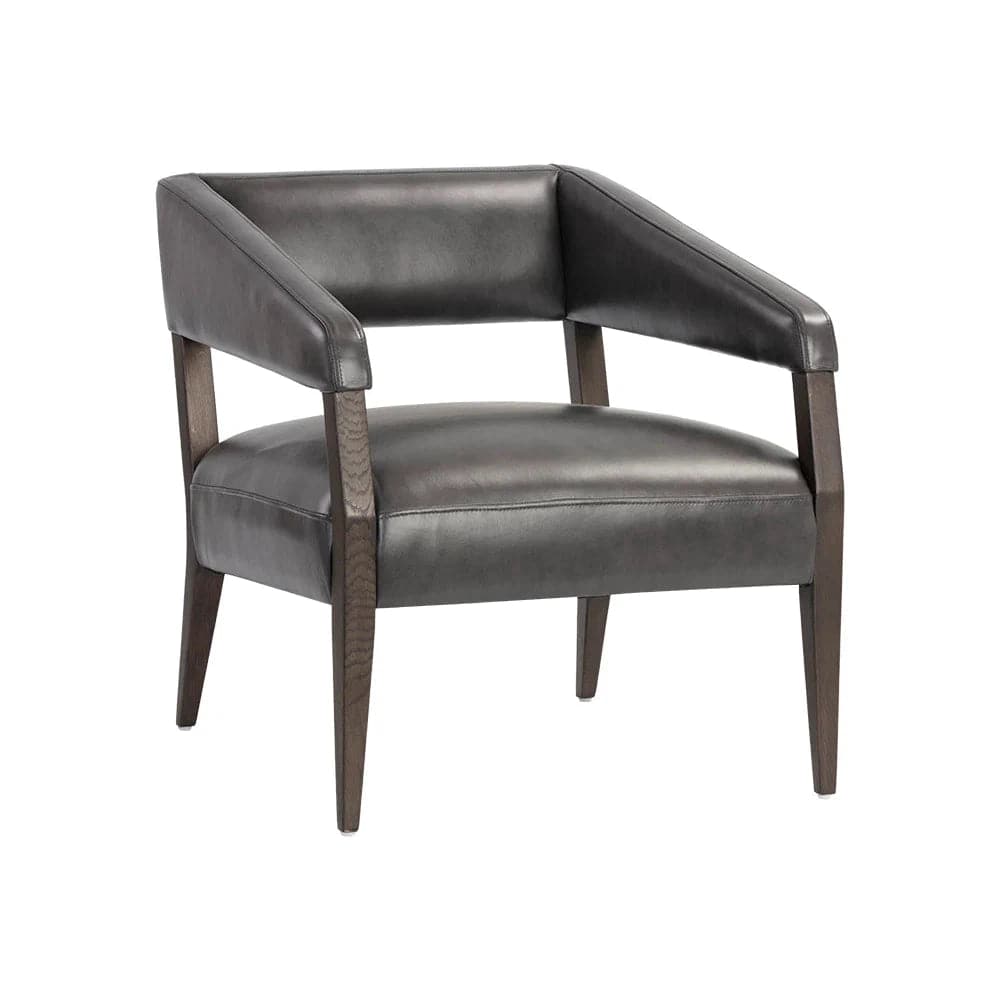Carlyle Lounge Chair-Sunpan-SUNPAN-110530-Lounge ChairsBrentwood Charcoal-9-France and Son