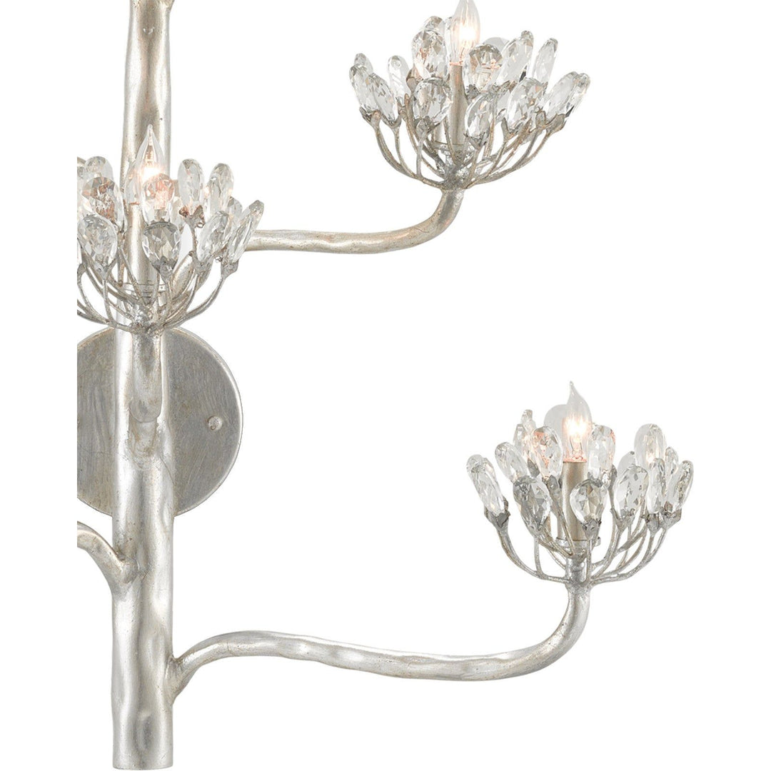 Agave Americana Silver Wall Sconce