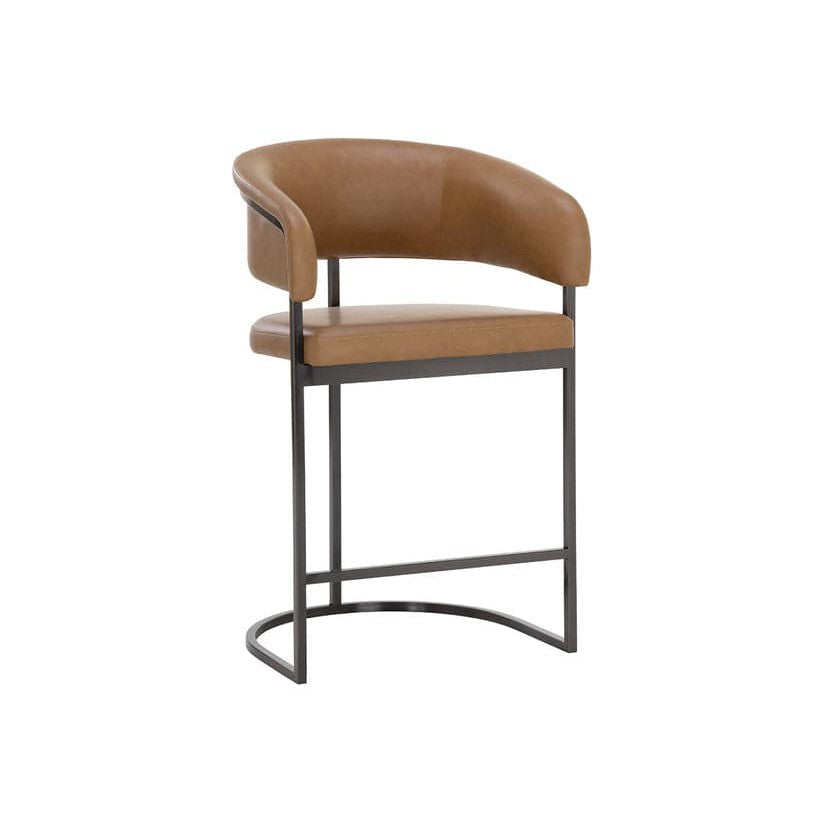 Marris Counter Stool-Sunpan-SUNPAN-110907-Stools & OttomansMilliken Cognac-6-France and Son