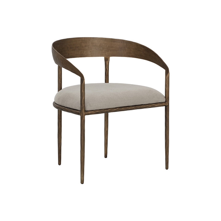 Zanatta Dining Armchair-Sunpan-SUNPAN-110998-Dining ChairsZenith Taupe Grey-5-France and Son