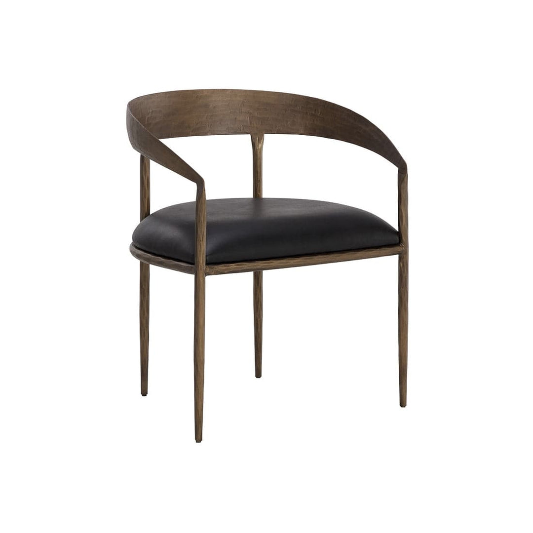 Zanatta Dining Armchair-Sunpan-SUNPAN-110999-Dining ChairsCharcoal Black-1-France and Son