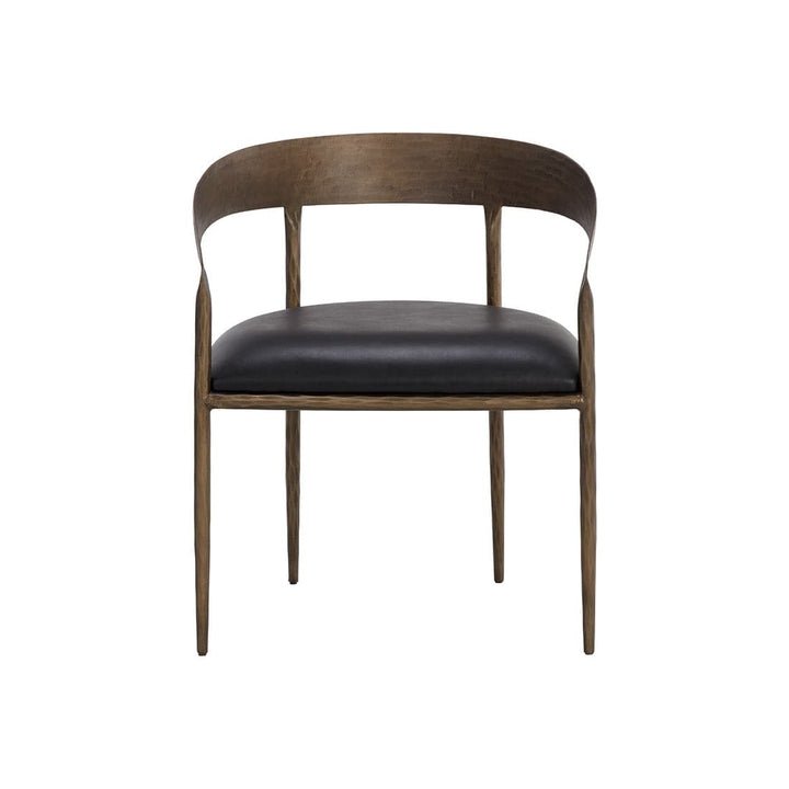 Zanatta Dining Armchair-Sunpan-SUNPAN-110999-Dining ChairsCharcoal Black-2-France and Son