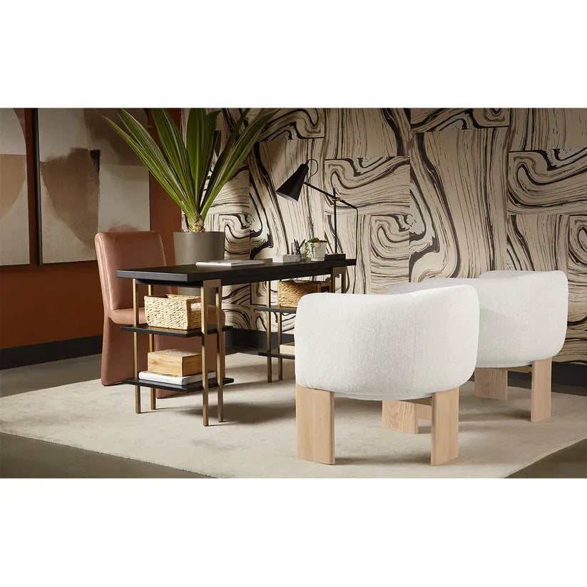 Cascata Dining Chair - Marseille Camel Leather