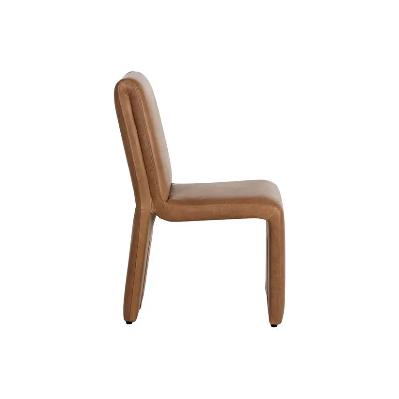 Cascata Dining Chair - Marseille Camel Leather