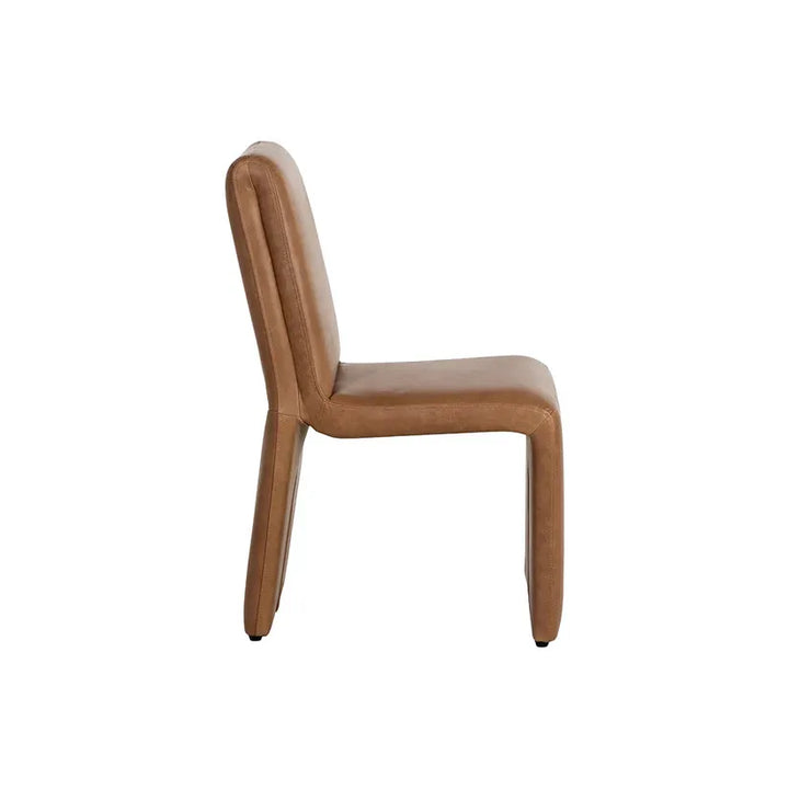 Cascata Dining Chair - Marseille Camel Leather