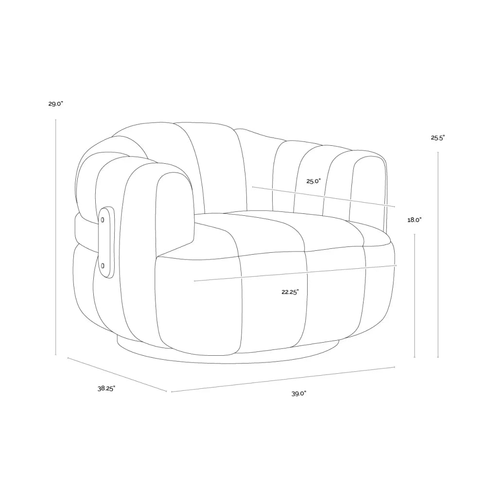 Tadeo Swivel Armchair