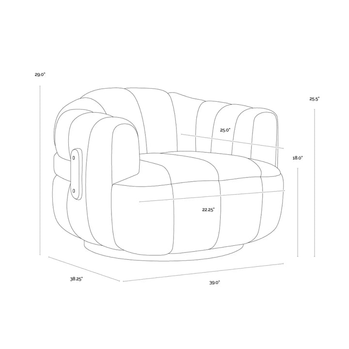 Tadeo Swivel Armchair
