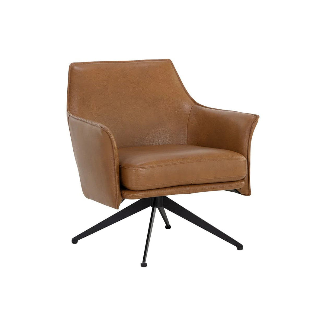 Crosby Swivel Lounge Chair-Sunpan-SUNPAN-111085-Lounge ChairsAlpine Black-8-France and Son