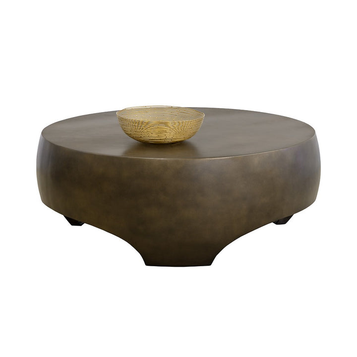 Tarsus Coffee Table Antique Bronze / Pewter Look-Sunpan-SUNPAN-111259-Coffee TablesAntique Bronze-1-France and Son