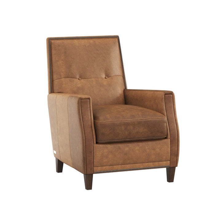 Florenzi Lounge Chair - Latte Leather-Sunpan-SUNPAN-111268-Lounge ChairsCognac-6-France and Son