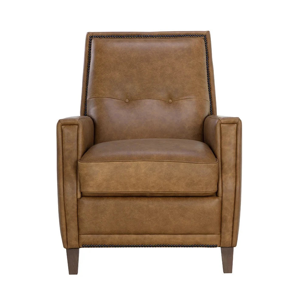 Florenzi Lounge Chair - Latte Leather