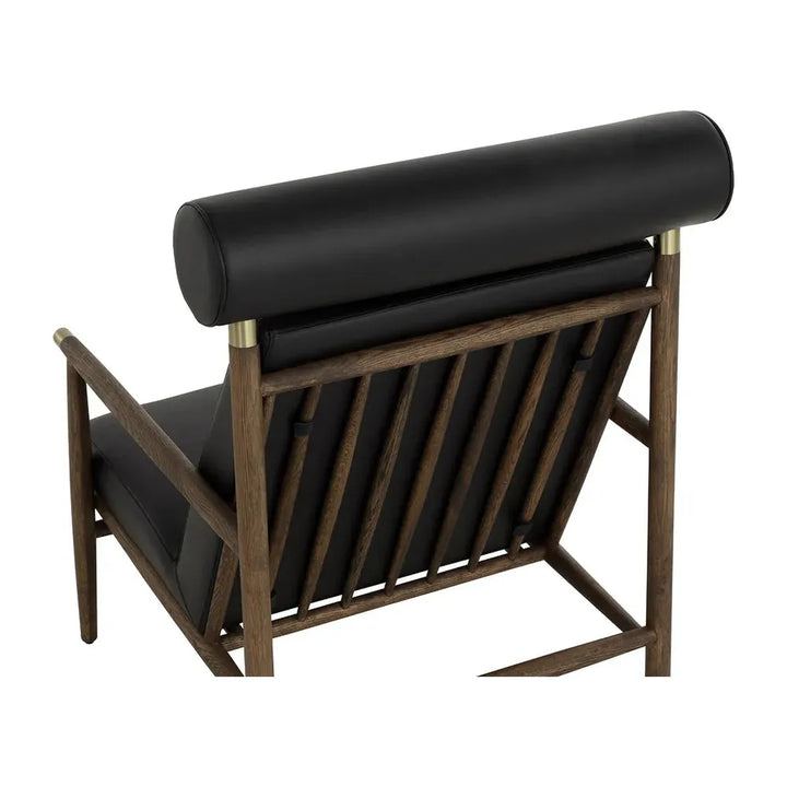 Biko Lounge Chair - Black Leather